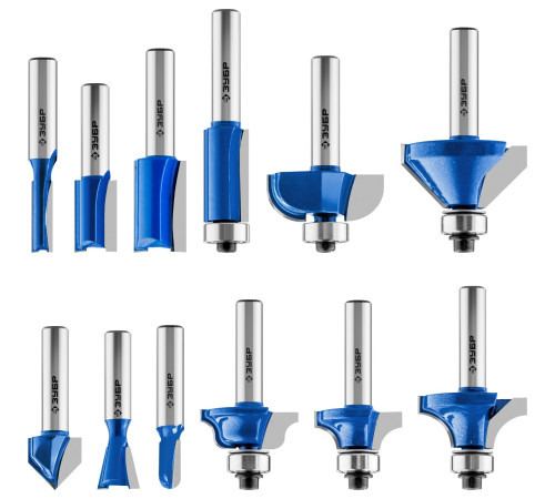 ЗУБР 12 шт, набор профильных фрез по дереву, Профессионал (28796-H12) купить  в Сочи
