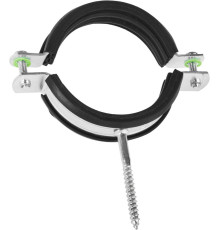 ЗУБР 2 1/2″, цинк, 1 шт, трубный хомут с шурупом (37854-73-82-1)