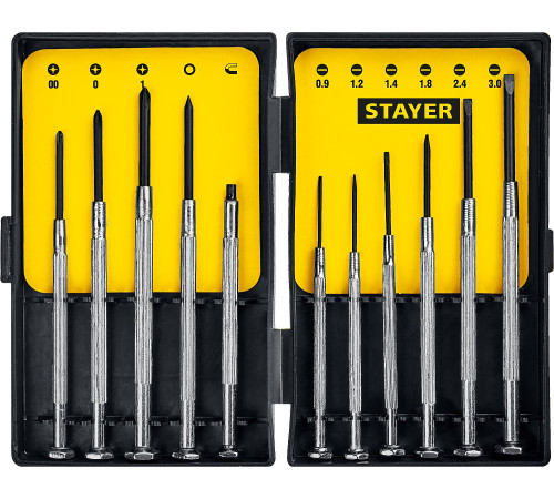 STAYER 11 предм., часовые отвертки (2560-H11) купить в Сочи STAYER 11 предм., часовые отвертки (2560-H11) купить в Сочи