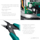 KRAFTOOL Kraft Mini, 125 мм, прецизионные бокорезы (220017-4-12) для монтажа и демонтажа крепежных элементов