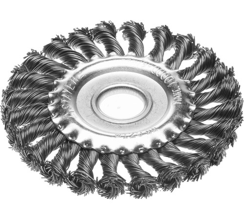 STAYER 125 мм, жгутированная стальная проволока 0.5 мм, щетка дисковая для УШМ, Professional (35120-125) купить  в Сочи