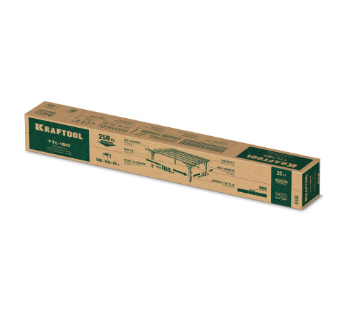 KRAFTOOL TTL-180 180х140х70 см, макс 250 кг, стол для работ с крупноформатными листовыми материалами (33253-180) купить  в Сочи