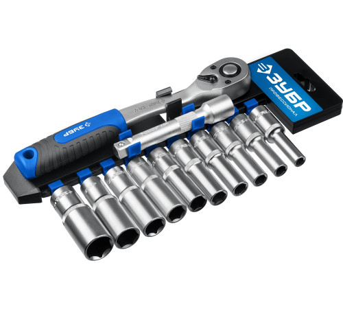 ЗУБР ТБ-12У, 12 предм., (1/2″), набор торцовых головок, Профессионал (27650-H12) купить  в Сочи