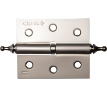 ЗУБР 75 х 63 х 2.5 мм, разъемная, левая, цвет матовый никель (PN), 2 шт, карточная петля (37605-075-4L)