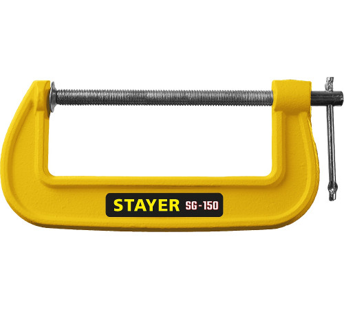 STAYER SG-150, 150 мм, чугунная струбцина G (3215-150) купить  в Сочи STAYER SG-150, 150 мм, чугунная струбцина G (3215-150) купить  в Сочи