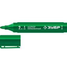 ЗУБР МП-300 зеленый, 2 мм перманентный маркер (06322-4)