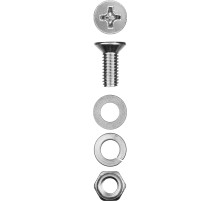 ЗУБР DIN 965, M4 х 16 мм, цинк, 30 шт, винт с гайкой и шайбами (303456-04-016)