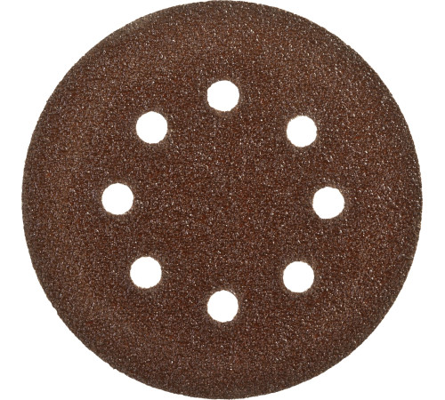 Круг шлифовальный ЗУБР ″СТАНДАРТ″ из абразивной бумаги на велкро основе, 8 отв., Р40, 125мм, 5шт купить  в Сочи