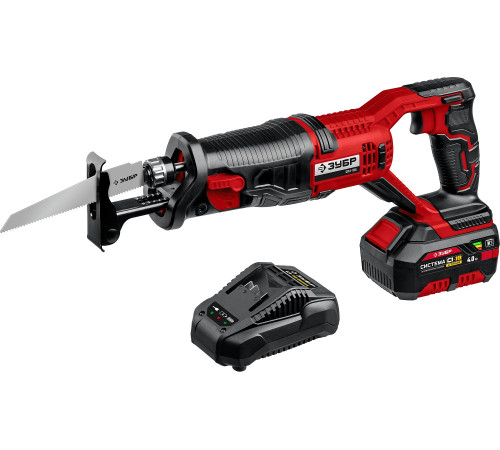 ЗУБР С1-18, 18 В, 180 мм, 1 АКБ (4 А·ч), сабельная пила (СПЛ-185-41) купить  в Сочи