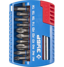 ЗУБР 11 шт, набор бит с магнитным адаптером (26051-H11)