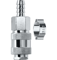 KRAFTOOL штуцер ″елочка″, 10 мм - рапид муфта, с хомутом, переходник (06596-10)