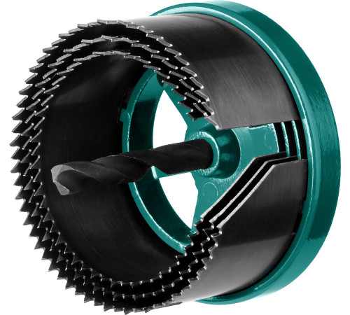 KRAFTOOL 3 шт, (60-67-74 x 32 мм), наборная кольцевая пила по дереву (29582-H3-32) купить  в Сочи