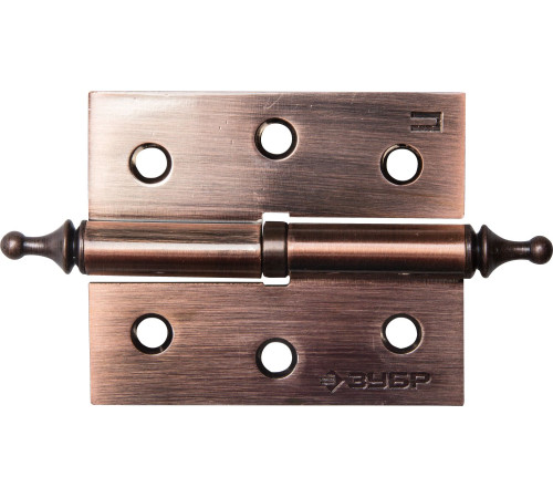 ЗУБР 75 х 63 х 2.5 мм, разъемная, левая, цвет старая медь (AC), 2 шт, карточная петля (37605-075-6L) купить  в Сочи