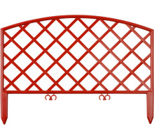 GRINDA Плетень, 24 х 320 см, терракот, 7 секций, декоративный забор (422207-T)