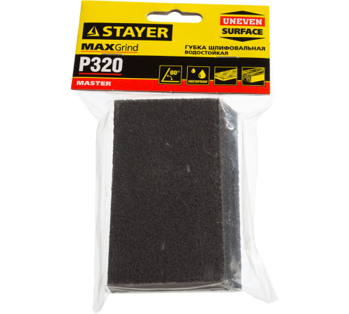 STAYER P320, 100 x 68 x 42 x 26 мм, водостойкая, четырехсторонняя угловая шлифовальная губка (3561-320) купить в Сочи STAYER P320, 100 x 68 x 42 x 26 мм, водостойкая, четырехсторонняя угловая шлифовальная губка (3561-320) купить в Сочи