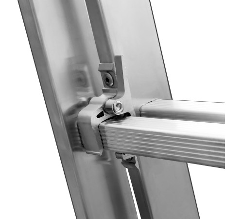 СИБИН 7 ступеней, со стабилизатором, алюминиевая, трехсекционная лестница (38833-07) купить  в Сочи