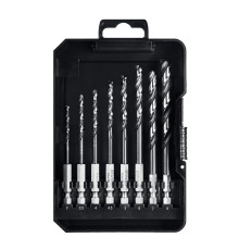 STAYER НЕХ-1/4″, 8 шт, набор сверл по металлу для винтовёртов и шуруповертов IMPACT READY (29603-H8)