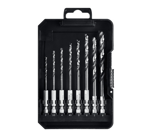 STAYER НЕХ-1/4″, 8 шт, набор сверл по металлу для винтовёртов и шуруповертов IMPACT READY (29603-H8) купить  в Сочи