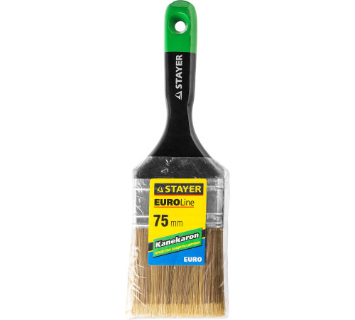 STAYER UNIVERSAL-ARTEX, 75 мм, 3″, искусственная щетина, деревянная ручка, для высокотекучих ЛКМ, плоская кисть (0106-075) купить в Сочи STAYER UNIVERSAL-ARTEX, 75 мм, 3″, искусственная щетина, деревянная ручка, для высокотекучих ЛКМ, плоская кисть (0106-075) купить в Сочи