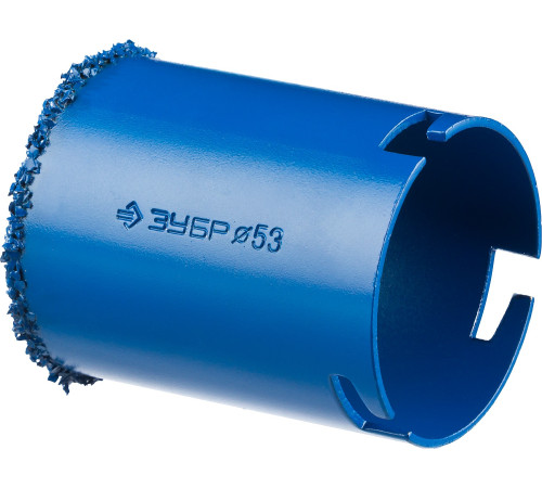 ЗУБР 53 мм, L 55 мм, карбид вольфрама, коронка кольцевая, Профессионал (33350-53) купить  в Сочи