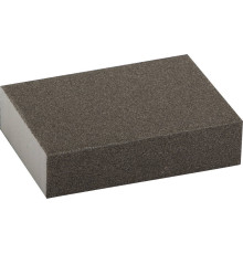 ЗУБР Р120, 100 х 68 х 26 мм, водостойкая, четырехсторонняя шлифовальная губка (35611-120)