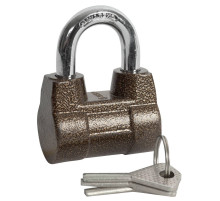 ЗУБР 60 мм, дисковый механизм секрета, облегченный, навесной замок (3720-4)