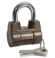 ЗУБР 60 мм, дисковый механизм секрета, облегченный, навесной замок (3720-4)