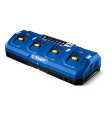 ЗУБР Turbo CHARGE, 20 В, 4 порта, 4 х 9 А, зарядное устройство для LMS АКБ, ПРОФЕССИОНАЛ (TC-20-4)