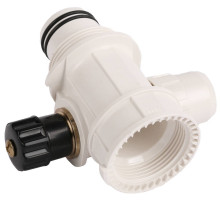 ЗУБР ШиреФит, внутренняя резьба - штуцер с гайкой - штуцер с гайкой, 26 - 16 - 26 мм, сборный коллектор с вентилем (51517-26-16-26)