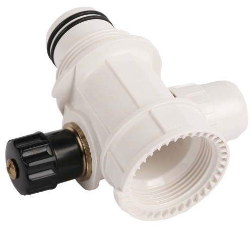 ЗУБР ШиреФит, внутренняя резьба - штуцер с гайкой - штуцер с гайкой, 26 - 16 - 26 мм, сборный коллектор с вентилем (51517-26-16-26) купить  в Сочи