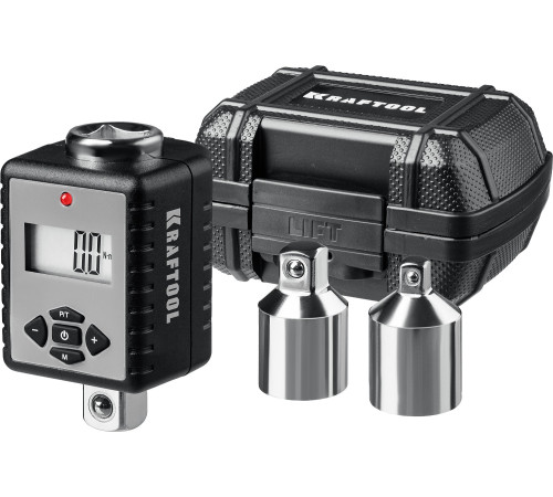 KRAFTOOL GRAND, 1/2″, 40 - 200 Н·м, динамометрический адаптер с переходниками (64044-200) купить  в Сочи