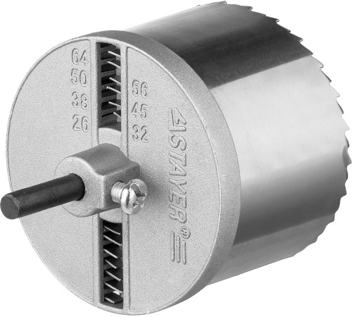 STAYER 7 шт, (26-32-38-45-50-56-64 х 42 мм), наборная кольцевая пила по дереву (2956-2) купить  в Сочи