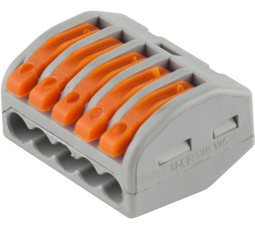 СВЕТОЗАР 32 А, соединительная 5-ти проводная разъемная клемма (49190-5) купить  в Сочи