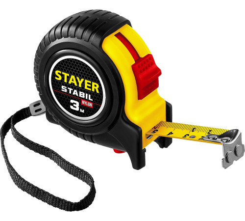 STAYER Stabil, 3 м х 16 мм, рулетка, Professional (34131-03) купить  в Сочи