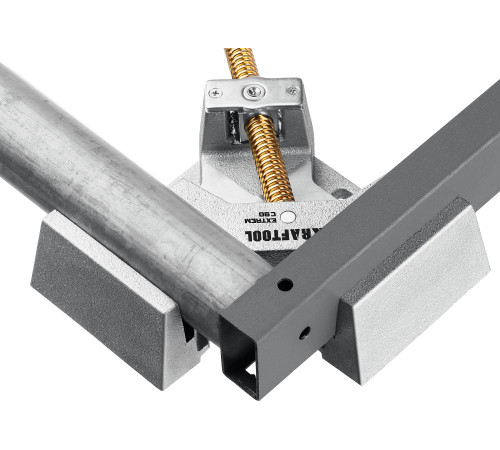 KRAFTOOL Extrem C90, глубина зажима 90 мм, экстрамощная стальная угловая струбцина для сварочных работ (32201) купить  в Сочи