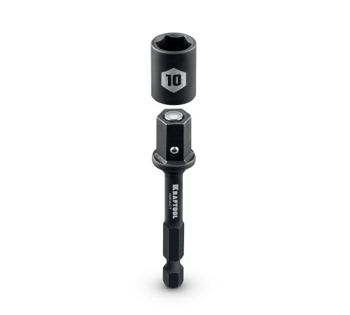 KRAFTOOL CLEAN “Nut driver”, 10 мм, бита с торцовой головкой (26371-10) для монтажа и демонтажа крепежных элементов с шестигранным профилем