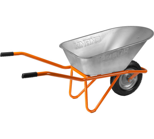 СИБИН СТ-12, 90 л, 180 кг, одноколесная, пневматические колеса, строительная тачка (39904) купить  в Сочи СИБИН СТ-12, 90 л, 180 кг, одноколесная, пневматические колеса, строительная тачка (39904) купить  в Сочи