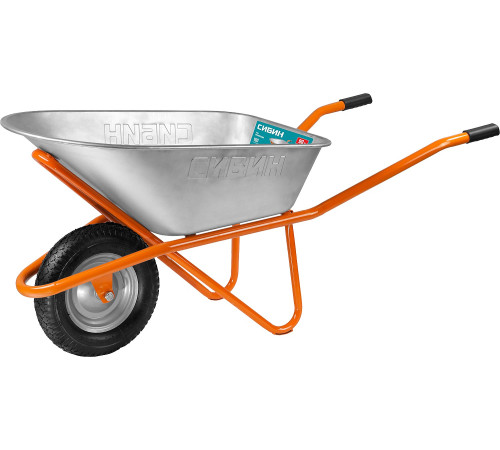 СИБИН СТ-12, 90 л, 180 кг, одноколесная, пневматические колеса, строительная тачка (39904) купить  в Сочи СИБИН СТ-12, 90 л, 180 кг, одноколесная, пневматические колеса, строительная тачка (39904) купить  в Сочи