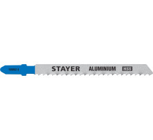 STAYER T127D, T-хвост., HSS сталь, по мягкому металлу толщиной 2-15 мм, шаг зуба 3 мм (8TPI), раб. длина 75 мм, 2 шт, полотна для лобзика (159952-3)