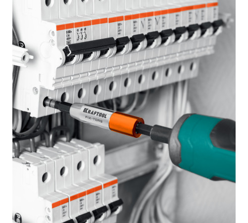 KRAFTOOL FIX-TORQ 1.2 Нм динамометрический адаптер для бит (64035-1.2) купить  в Сочи