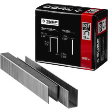 ЗУБР тип 20GA (53F/D/056) 19 мм, 5000 шт, скобы для степлера, Профессионал (31950-19)