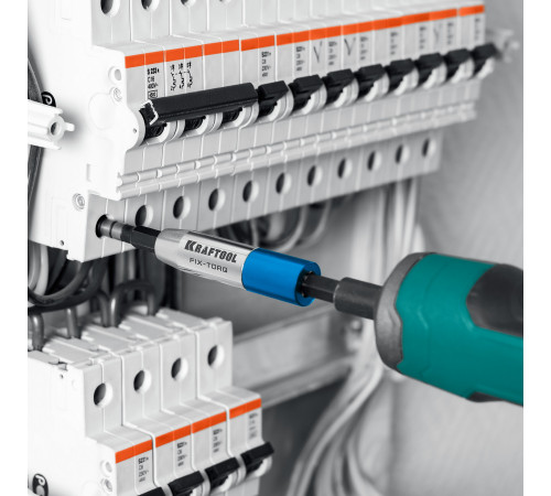 KRAFTOOL FIX-TORQ 2.5 Нм динамометрический адаптер для бит (64035-2.5) купить  в Сочи