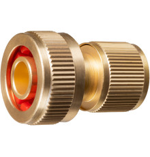 GRINDA BC-34A, 3/4″, для шланга, с автостопом, из латуни, быстросъёмный соединитель, PROLine (8-426130)
