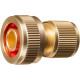 GRINDA BC-34A, 3/4″, для шланга, с автостопом, из латуни, быстросъёмный соединитель, PROLine (8-426130) купить в Сочи