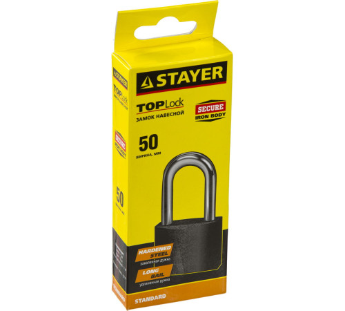 STAYER 50 мм, удлиненная дужка, навесной замок (37160-50-1) купить в Сочи STAYER 50 мм, удлиненная дужка, навесной замок (37160-50-1) купить в Сочи
