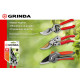 GRINDA G-33, 200 мм, закаленные лезвия, тефлоновое покрытие, пластиковые рукоятки, плоскостной секатор (40211) купить в Сочи