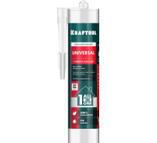 KRAFTOOL UNIVERSAL, 310 мл, белый, универсальный монтажный клей (41341)