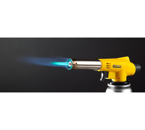 STAYER MaxTerm MG200, 1300°C, газовая горелка с пьезоподжигом на баллон с цанговым соединением (55584) купить в Сочи STAYER MaxTerm MG200, 1300°C, газовая горелка с пьезоподжигом на баллон с цанговым соединением (55584) купить в Сочи