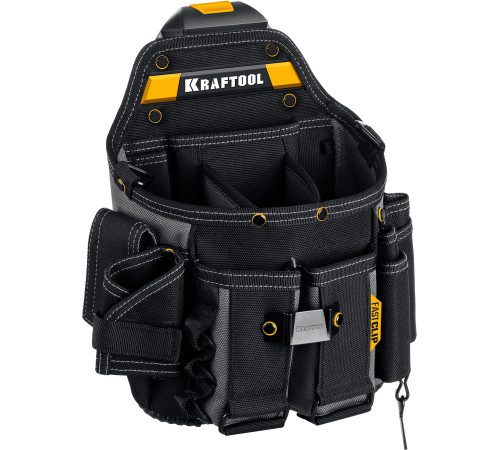 KRAFTOOL KPB-23 с быстросъёмным креплением FastClip, плечевой ремень, 23 кармана и петли, 290 х 310 мм, поясная сумка (38766) купить в Сочи KRAFTOOL KPB-23 с быстросъёмным креплением FastClip, плечевой ремень, 23 кармана и петли, 290 х 310 мм, поясная сумка (38766) купить в Сочи
