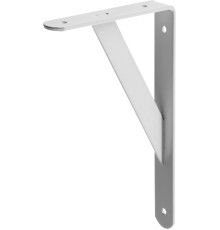 STAYER 250 х 150 х 30 х 4 мм, белый, усиленный уголок-кронштейн (37420-1)